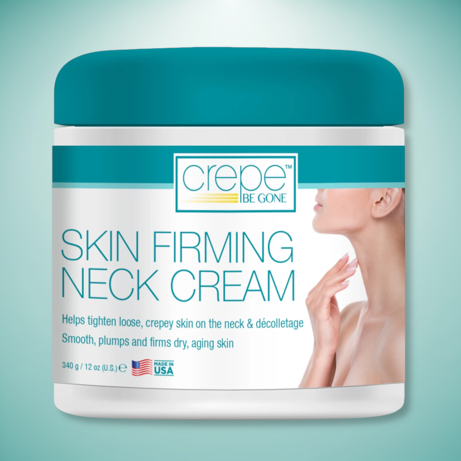 Crepe Be Gone Skin Firming Neck Cream - Large 12 oz.