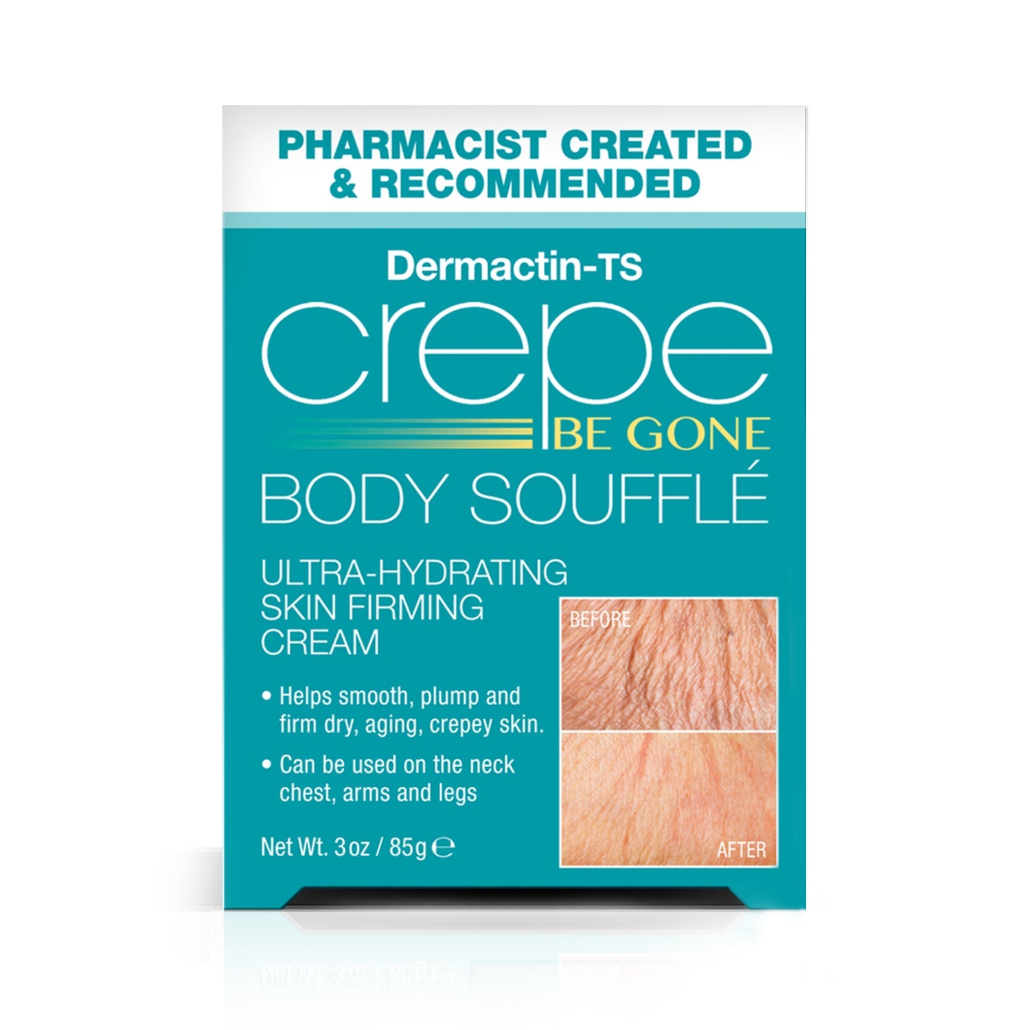 Crepe Be Gone 3-Piece Kit - Crepe Be Gone Body Souffle 3oz, Body Polish 6oz and Neck Cream 3oz.
