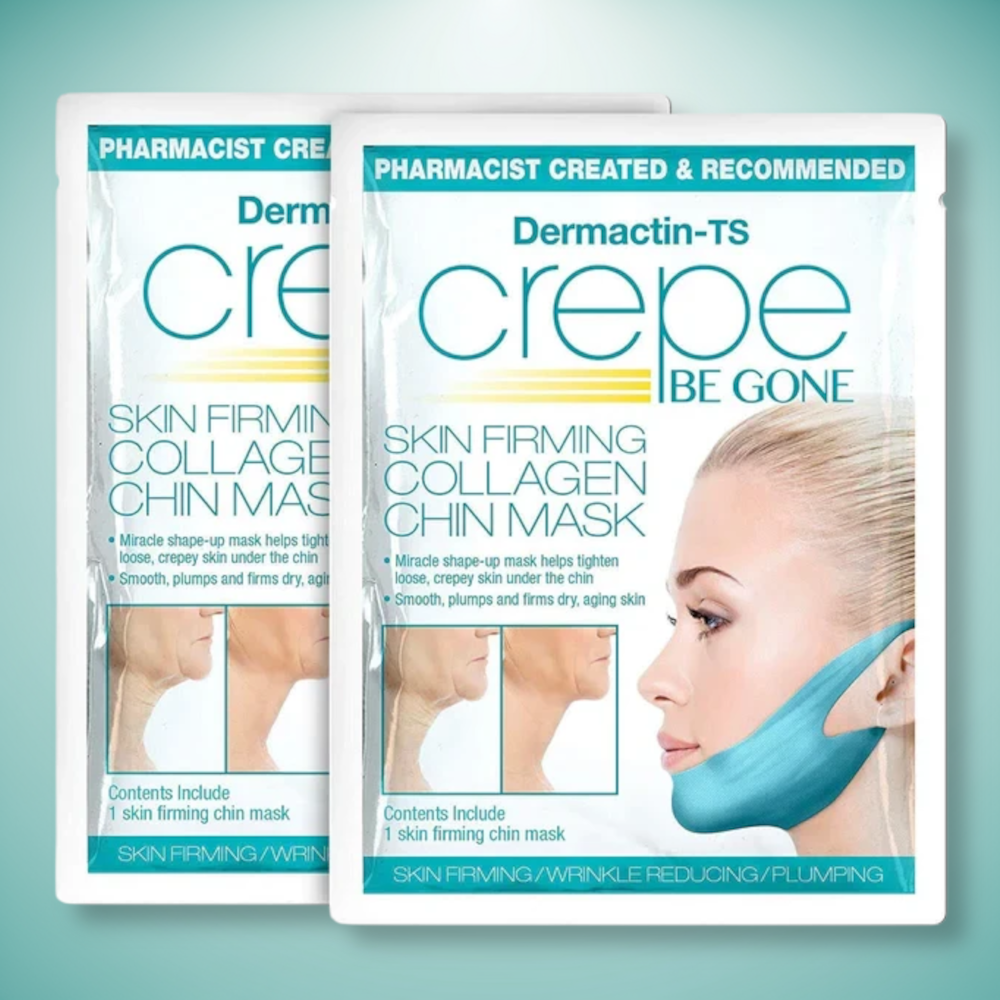 Crepe Be Gone Skin Firming Collagen Chin Mask (Pack of 2)