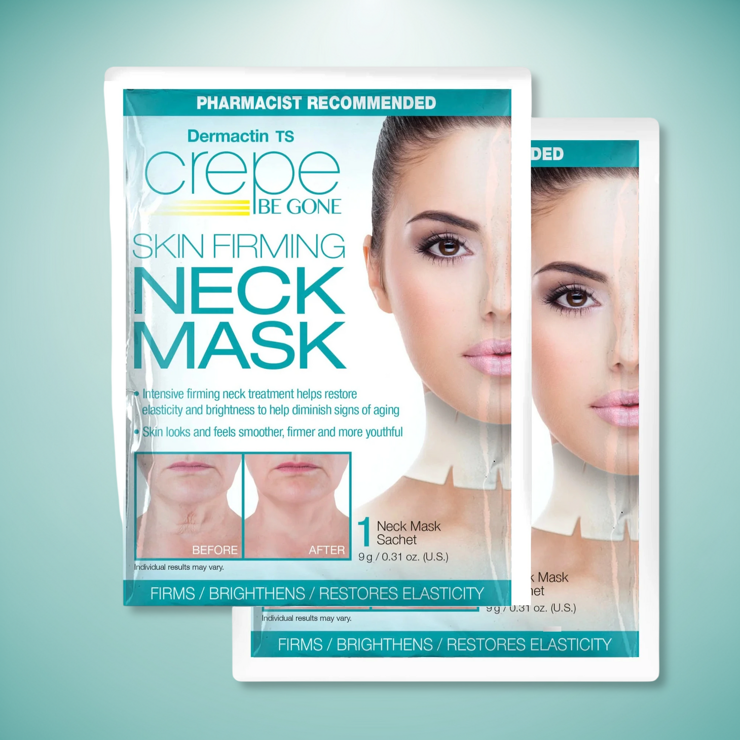 Crepe Be Gone Skin Firming Neck Mask (Pack of 2)