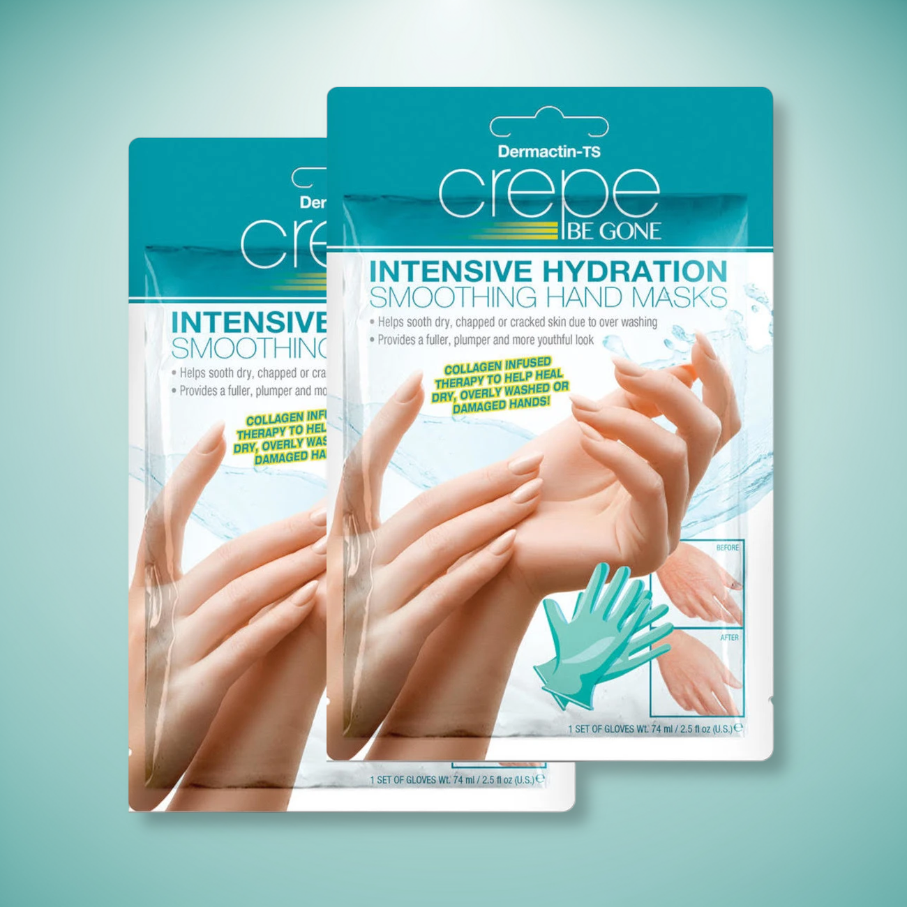 Crepe Be Gone Intense Hydration Smoothing Hand Masks (2-PACK)